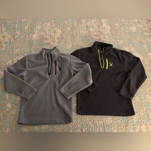 Spyder Gray and Charcoal Fleece Jackets